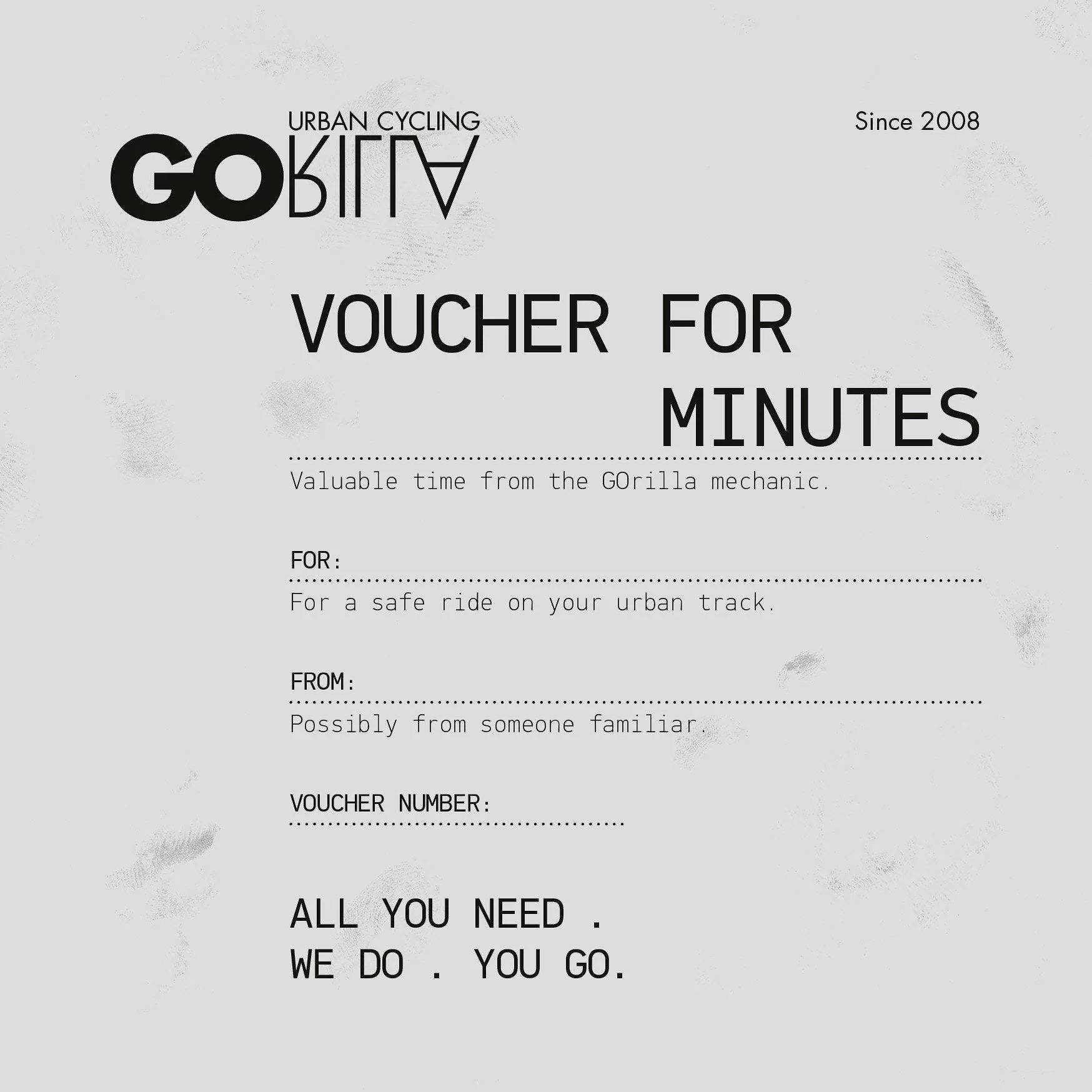 VOUCHER FOR MINUTES - GOrilla . urban cycling